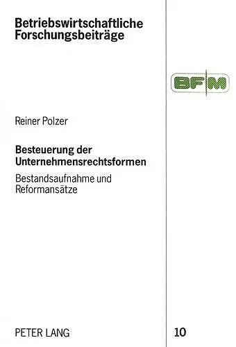 Besteuerung Der Unternehmensrechtsformen cover