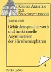 Gebaerdenspracherwerb Und Funktionelle Asymmetrien Der Hirnhemisphaeren cover