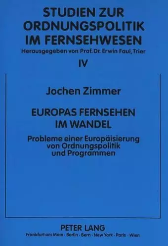 Europas Fernsehen Im Wandel cover