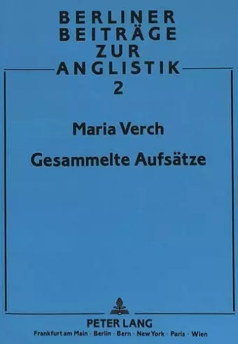 Maria Verch: Gesammelte Aufsaetze cover