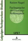 Fachsprache Der Fantasy-Rollenspiele cover