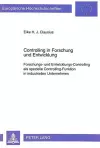 Controlling in Forschung Und Entwicklung cover