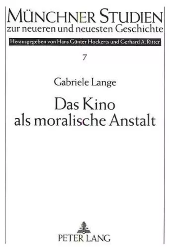 Das Kino ALS Moralische Anstalt cover