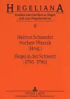 Hegel in Der Schweiz (1793-1796) cover