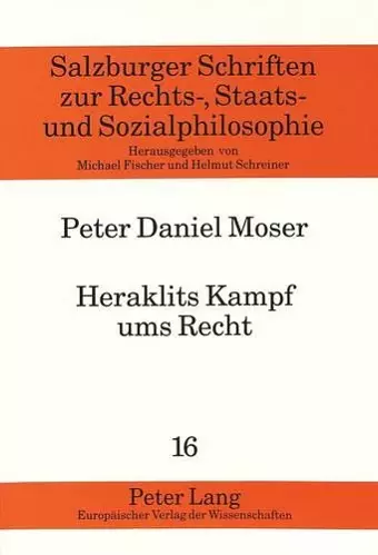 Heraklits Kampf Ums Recht cover