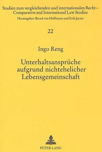 Unterhaltsansprueche Aufgrund Nichtehelicher Lebensgemeinschaft cover