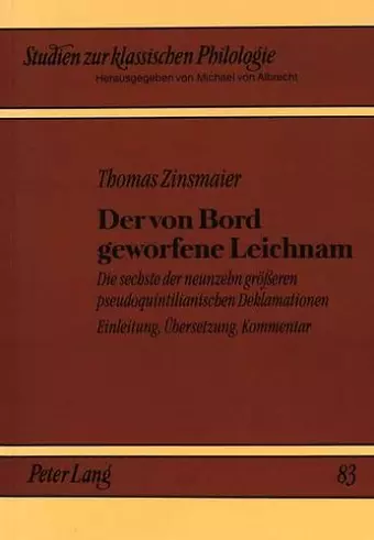 Der Von Bord Geworfene Leichnam cover