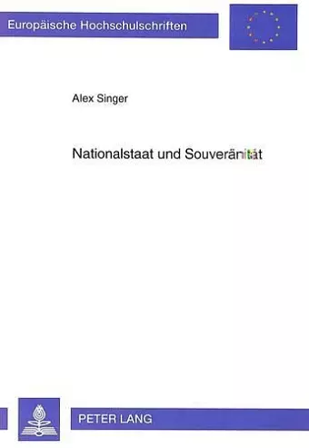 Nationalstaat Und Souveraenitaet cover