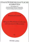 Bergson-Wohlfahrtsfunktion Und Normative Oekonomie cover