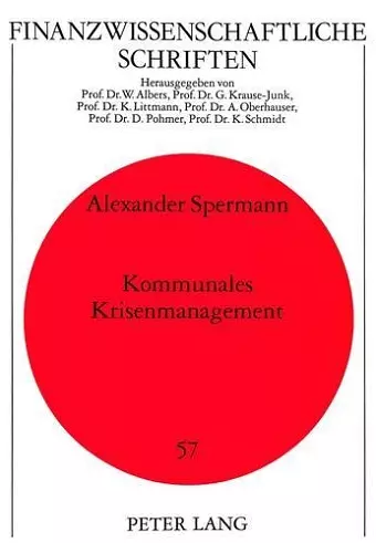 Kommunales Krisenmanagement cover