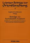 Beitraege Zur Fachdidaktik Arabisch cover