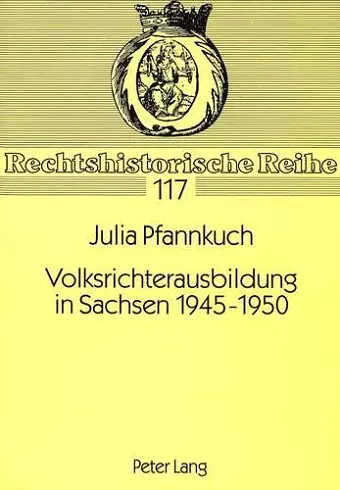 Volksrichterausbildung in Sachsen 1945-1950 cover