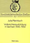 Volksrichterausbildung in Sachsen 1945-1950 cover