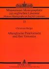 Altenglische Paarformeln Und Ihre Varianten cover