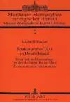 Shakespeares Text in Deutschland cover