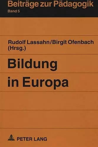 Bildung in Europa cover