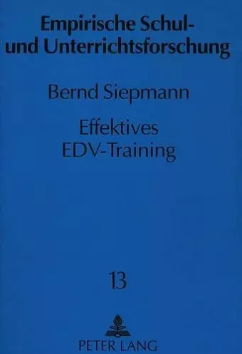 Effektives Edv-Training cover