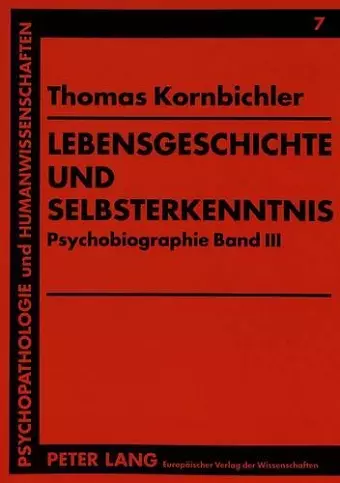 Lebensgeschichte Und Selbsterkenntnis cover