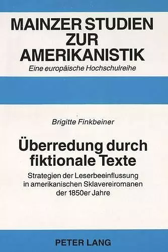 Ueberredung Durch Fiktionale Texte cover