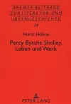 Percy Bysshe Shelley, Leben Und Werk cover