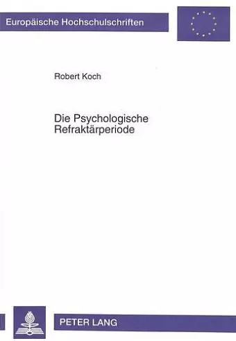 Die Psychologische Refraktaerperiode cover