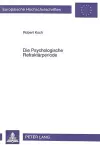 Die Psychologische Refraktaerperiode cover