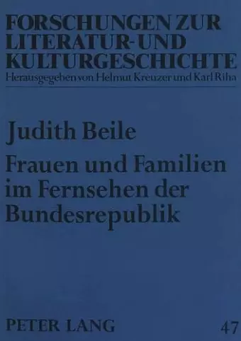 Frauen Und Familien Im Fernsehen Der Bundesrepublik cover