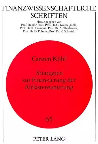 Strategien Zur Finanzierung Der Altlastensanierung cover