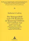 Der Vertragsschluß Nach Un-Kaufrecht Im Spannungsverhaeltnis Von «Common Law» Und «Civil Law» cover