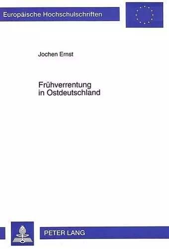 Fruehverrentung in Ostdeutschland cover