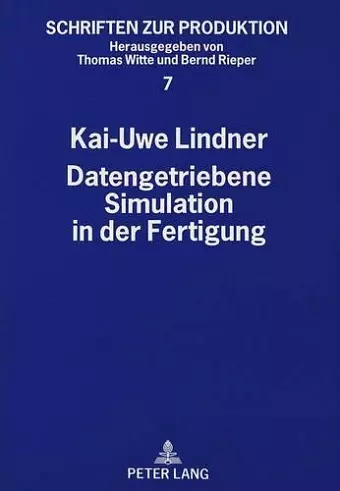 Datengetriebene Simulation in Der Fertigung cover