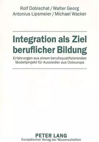 Integration ALS Ziel Beruflicher Bildung cover