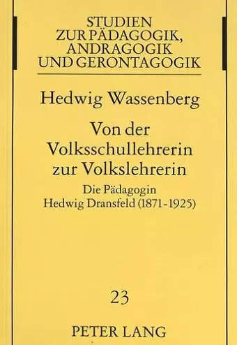 Von Der Volksschullehrerin Zur Volkslehrerin cover