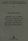 Reprints Von VOR 1900 Erschienener Slavistischer Literatur Im Bestand Nordrhein-Westfaelischer Hochschulbibliotheken cover