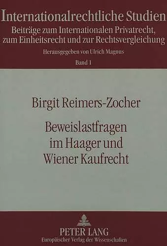 Beweislastfragen Im Haager Und Wiener Kaufrecht cover