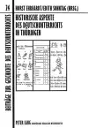 Historische Aspekte Des Deutschunterrichts in Thueringen cover