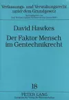 Der Faktor Mensch Im Gentechnikrecht cover