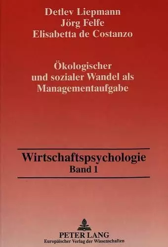 Oekologischer Und Sozialer Wandel ALS Managementaufgabe cover