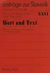 Wort Und Text cover