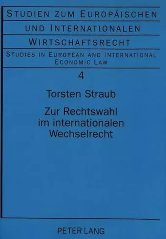 Zur Rechtswahl Im Internationalen Wechselrecht cover