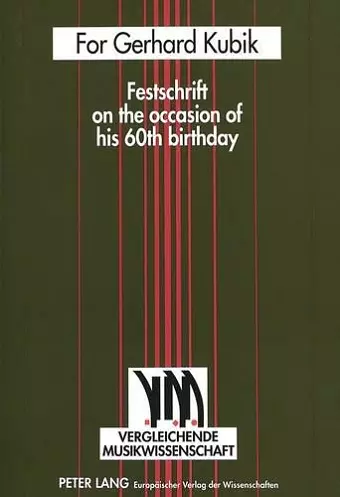 For Gerhard Kubik cover