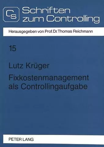 Fixkostenmanagement ALS Controllingaufgabe cover