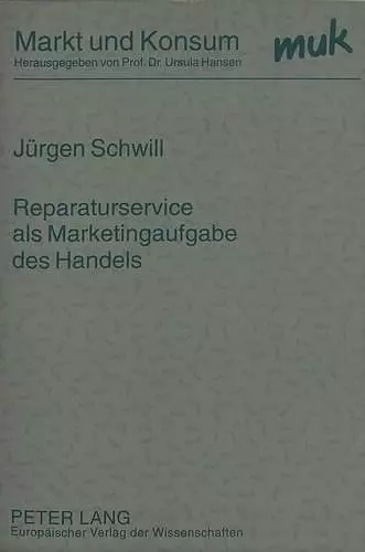 Reparaturservice ALS Marketingaufgabe Des Handels cover