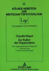 Zur Kultur Der Organisation cover