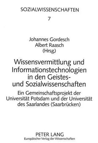 Wissensvermittlung Und Informationstechnologien in Den Geistes- Und Sozialwissenschaften cover