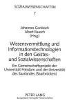 Wissensvermittlung Und Informationstechnologien in Den Geistes- Und Sozialwissenschaften cover