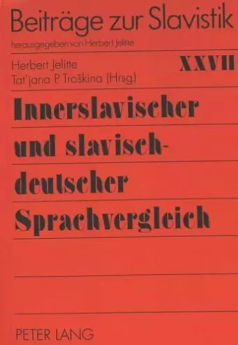 Innerslavischer Und Slavisch-Deutscher Sprachvergleich cover