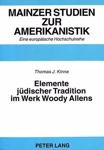 Elemente Juedischer Tradition Im Werk Woody Allens cover