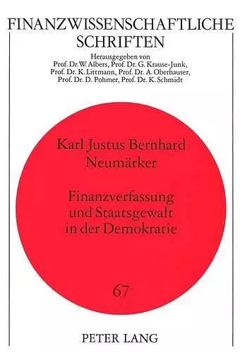 Finanzverfassung Und Staatsgewalt in Der Demokratie cover