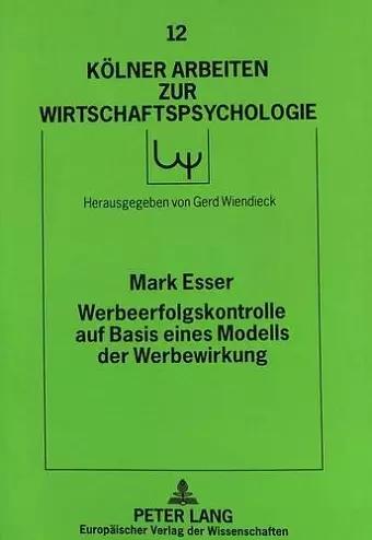 Werbeerfolgskontrolle Auf Basis Eines Modells Der Werbewirkung cover